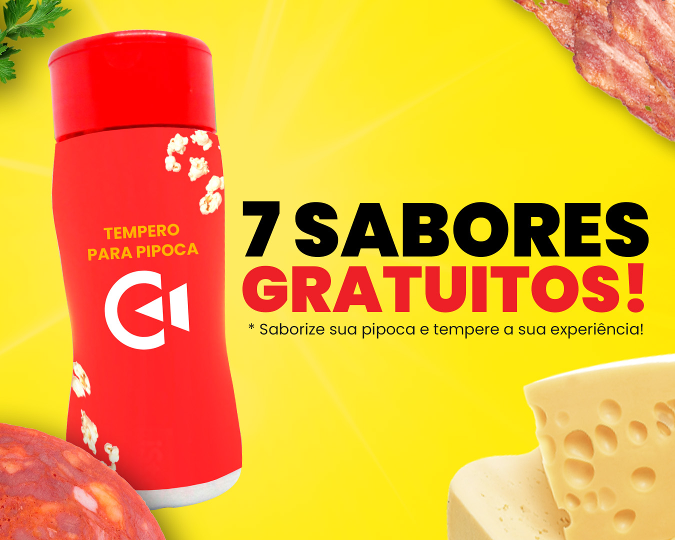 Temperos de Pipoca