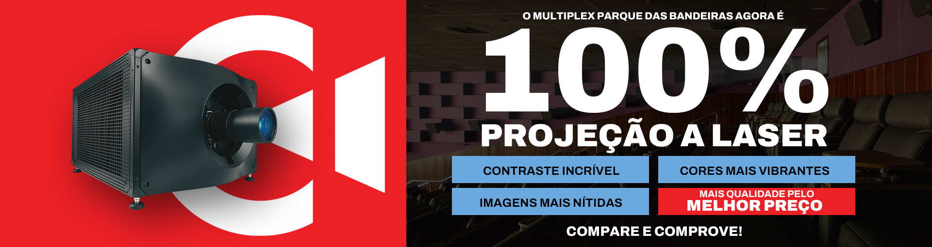 Banner 100% laser multiplex parque das bandeiras