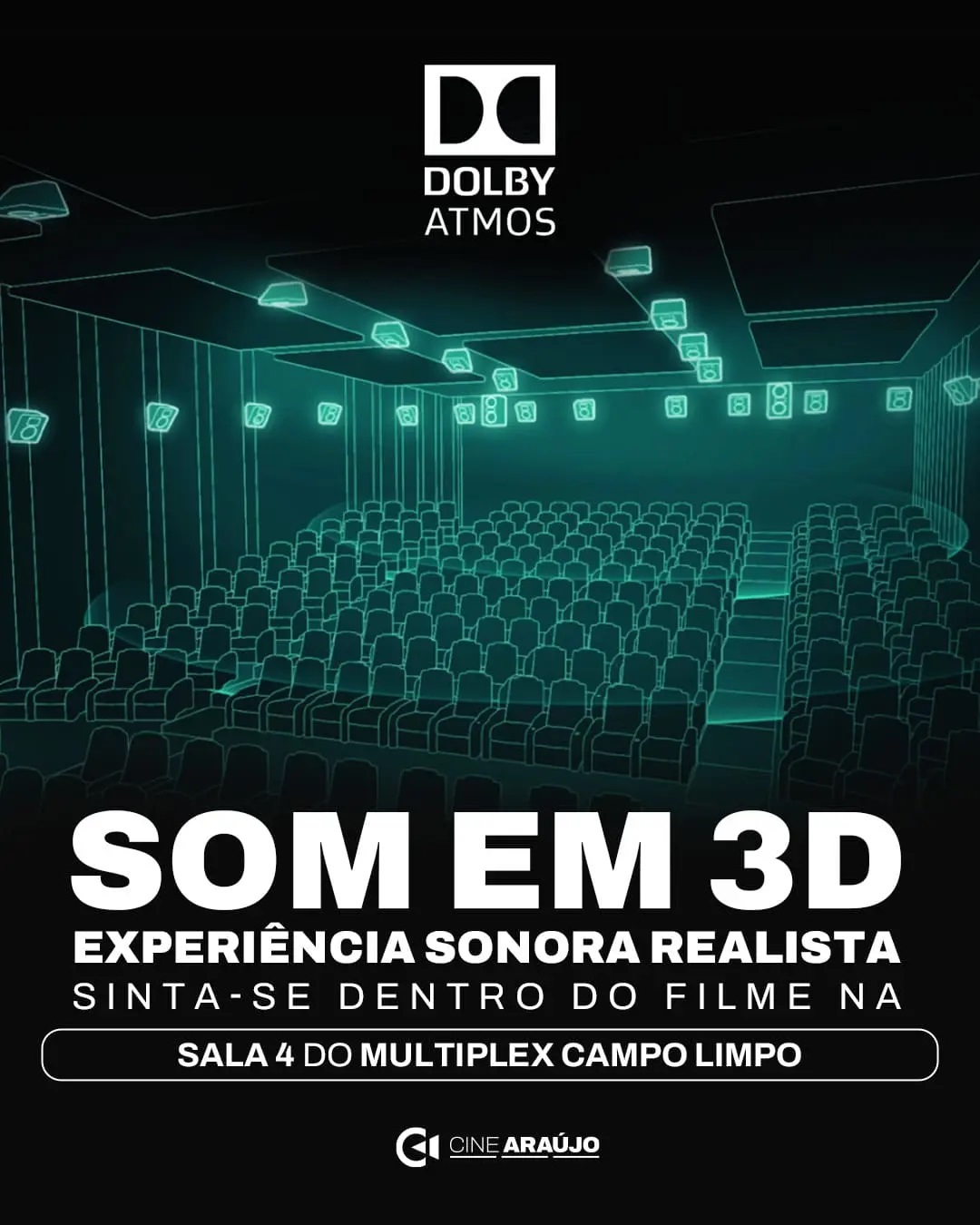Poster Dolby Atmos Multiplex Campo Limpo