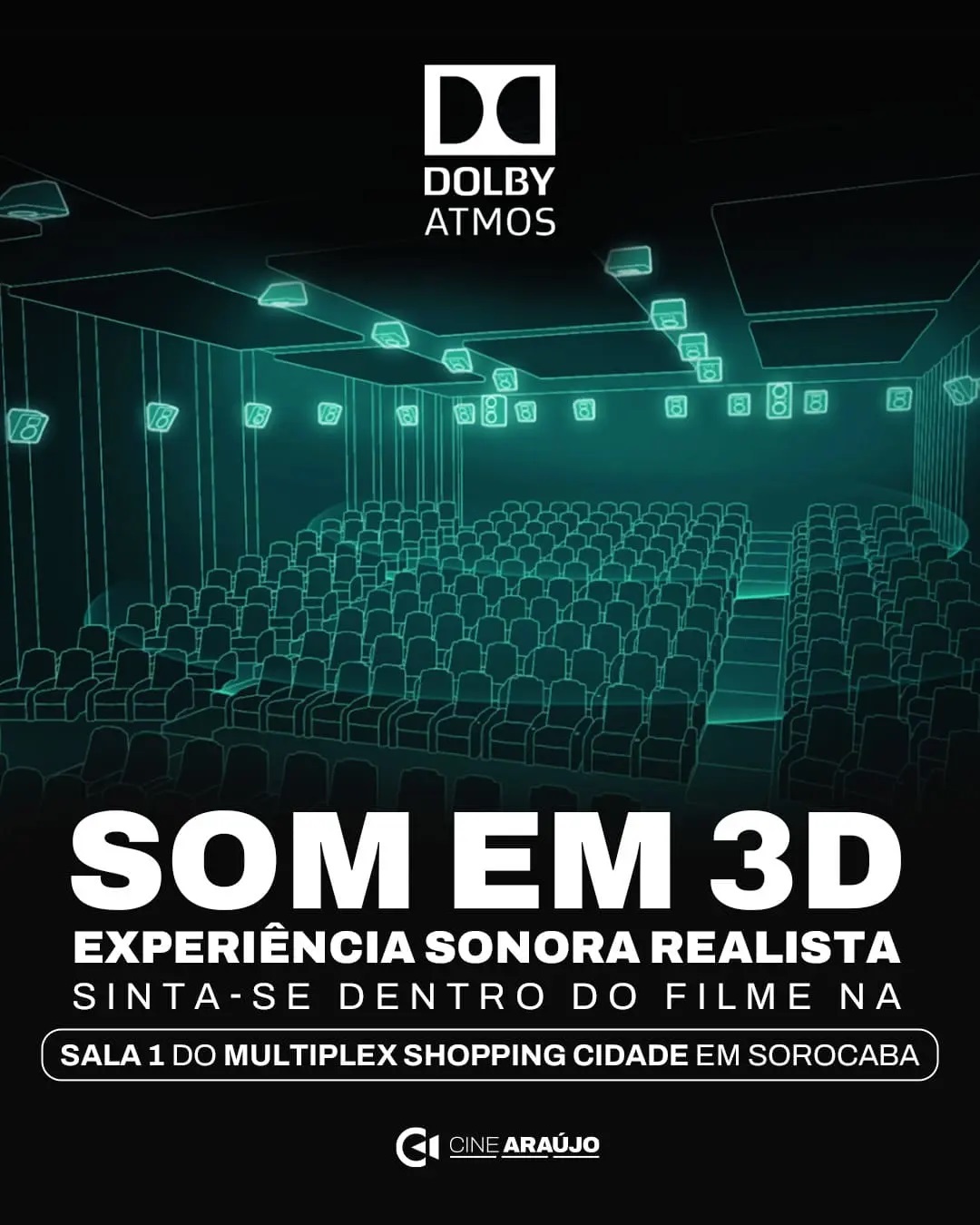 Poster Dolby Atmos Multiplex Shopping Cidade