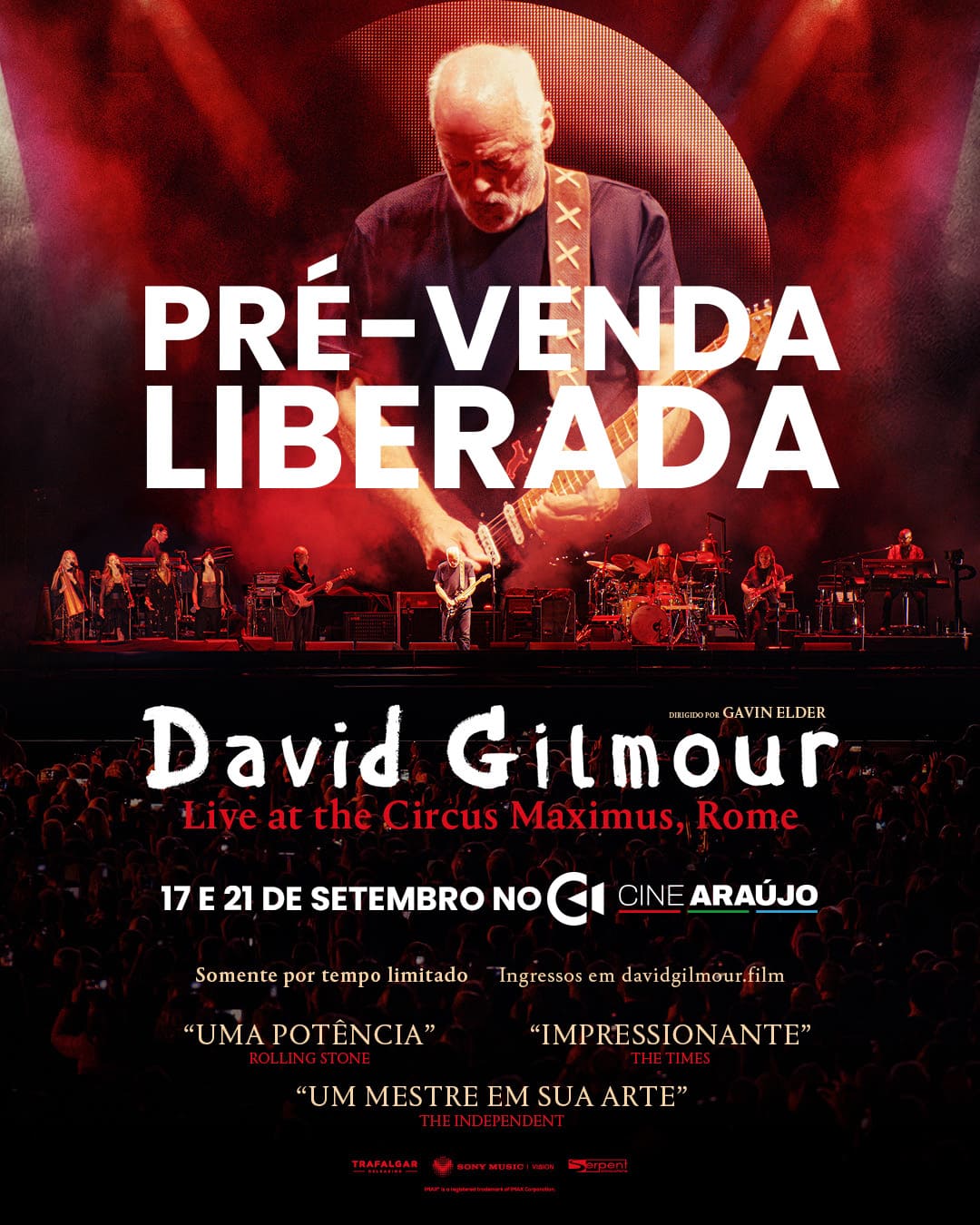 Poster David Gilmour Live at The Circus Maximus, Rome