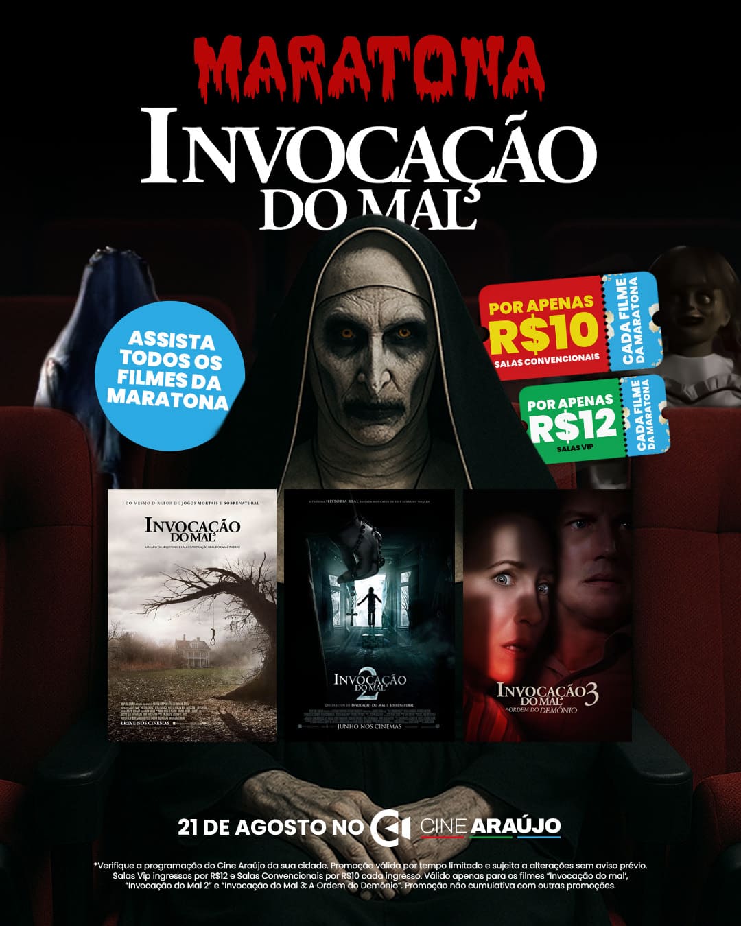 Poster Maratona Invocação do Mal