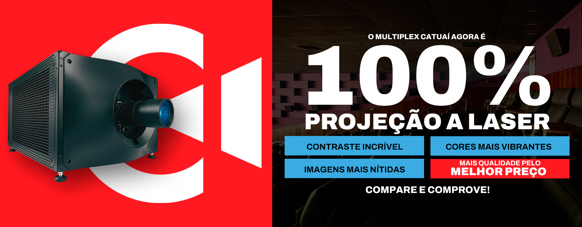 Banner 100% laser Catuaí Londrina