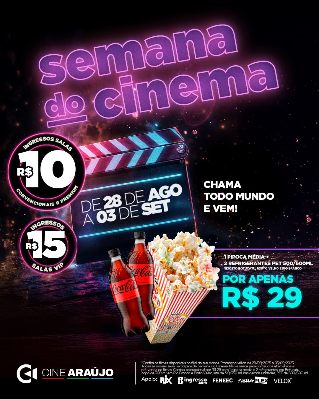 Poster Semana do Cinema 2025