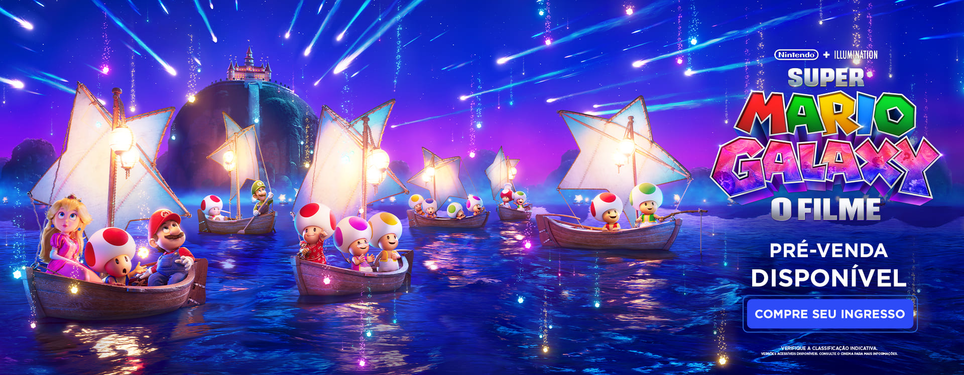 banner Super Mario Galaxy: O Filme