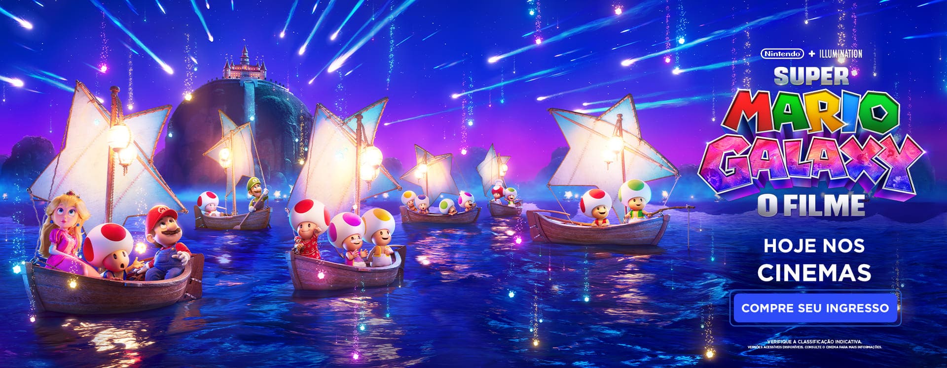 banner Super Mario Galaxy: O Filme