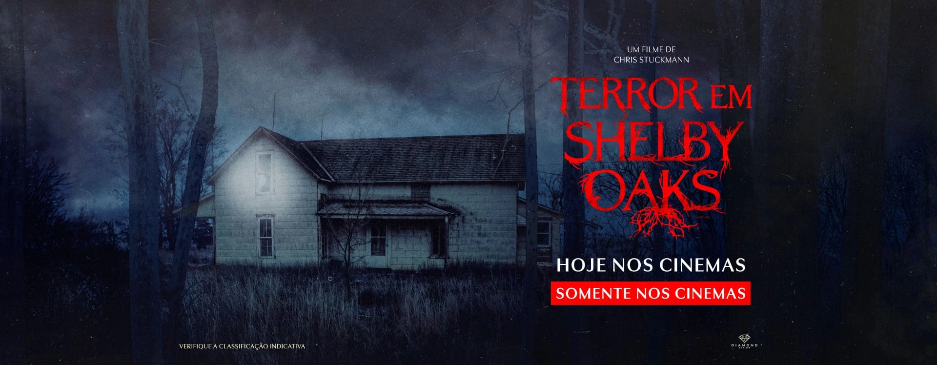 Banner Terror em Shelby Oaks